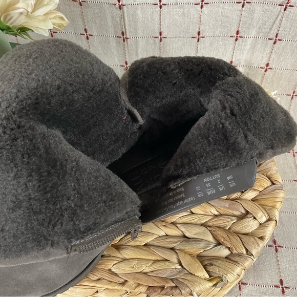 Naturalizer “Sutton” Brown Suede Leather Faux Fur Ankle Boots Size 5M NWOB - Picture 9 of 10